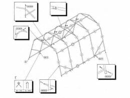 structure pour abri d'auto spacieux et de luxe
