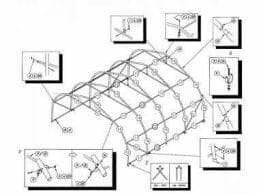 Pièce abri d'auto simple le Traditionnel 11'