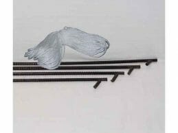 car shelter parts, anchors and rope
