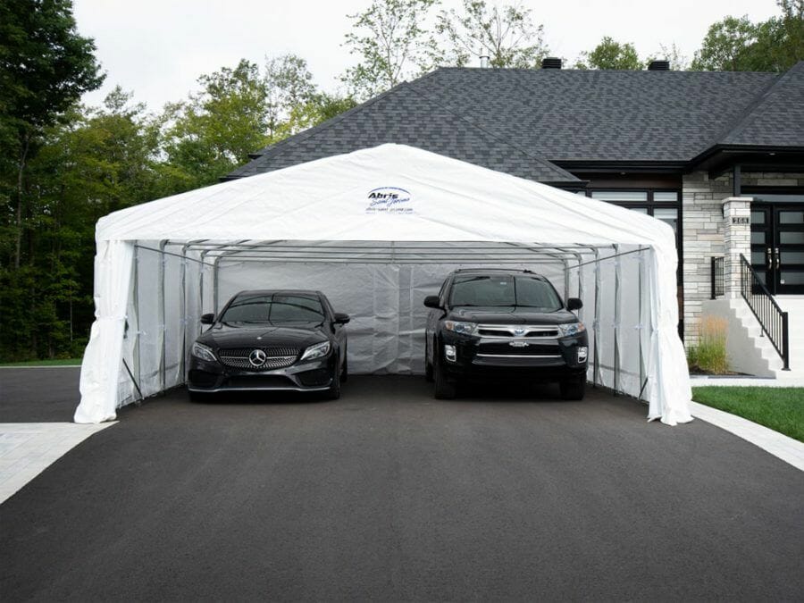 abri de voiture double